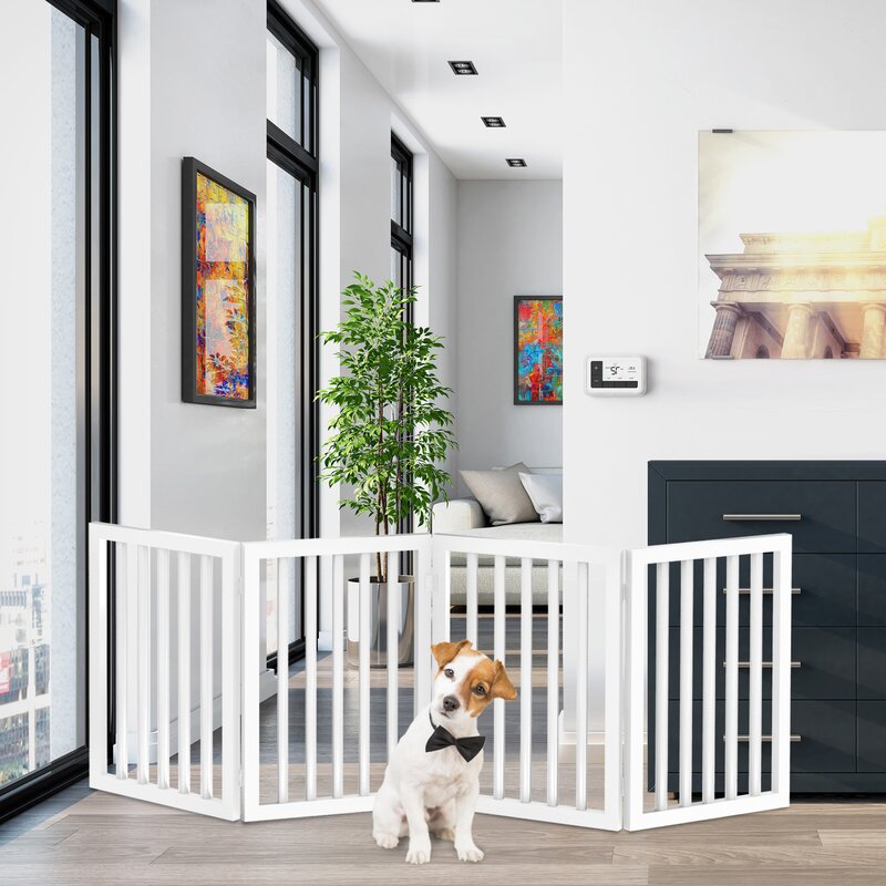 4-Panel Free Standing Pet Gate 7165RR