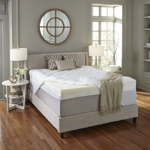 4" Memory Foam and Down Alternative Mattress Topper 7822