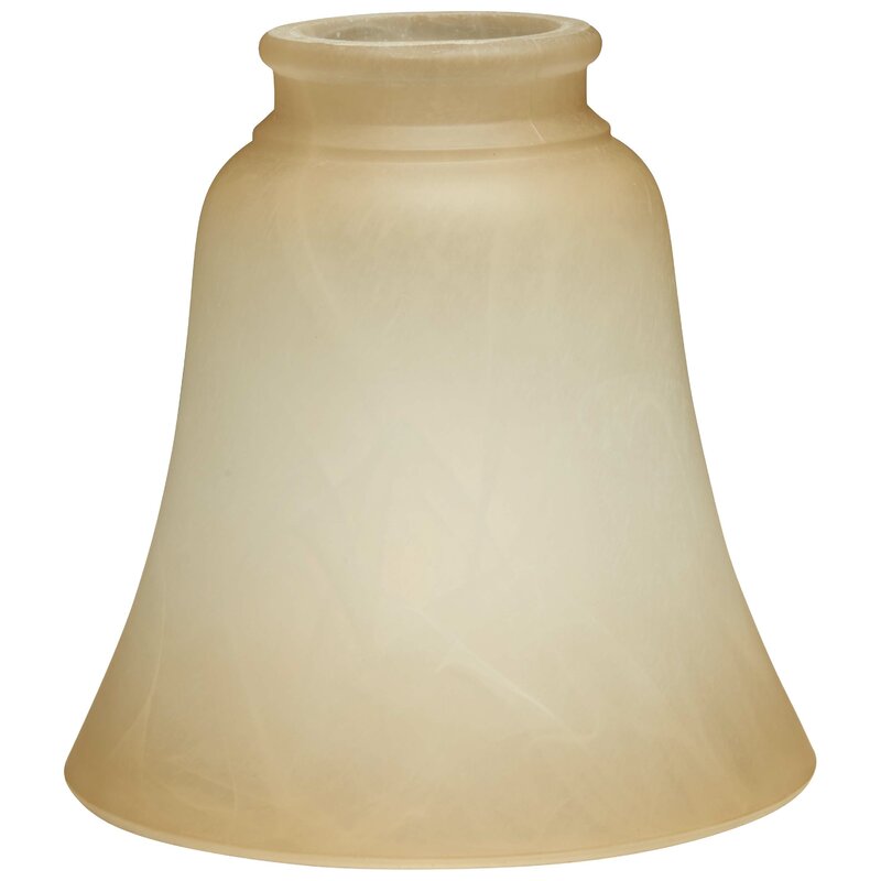 4.75'' H Glass Bell Lamp Shade ( Screw On ) in Brown MRM/GL3440