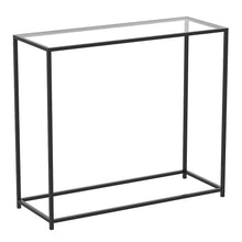 Load image into Gallery viewer, Safdie &amp; Co Glass Console Table - 31L - Black Metal #1639HW

