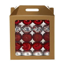 Load image into Gallery viewer, Red 40 Piece Christmas Tree Ornament Set Ball
