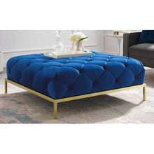 Load image into Gallery viewer, 41.73&#39;&#39; Wide Velvet Tufted Square Cocktail Ottoman
