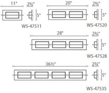 Load image into Gallery viewer, WAC Lighting WS-47528-BZ Razor 28&quot; LED Bath &amp; Wall Light, Bronze MRM924
