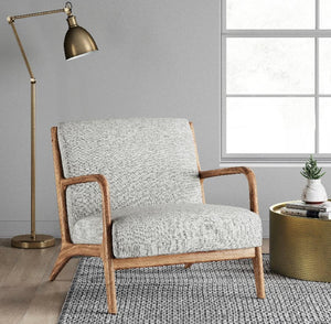 Esters Wood Arm Chair -Light Gray #4143