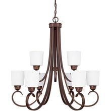 Load image into Gallery viewer, Hayden 9 Light 29 inch Bronze Chandelier Ceiling Light
