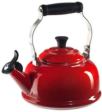 Load image into Gallery viewer, Le Creuset Enamel On Steel Whistling Tea Kettle, 1.7 qt., Cerise GL348
