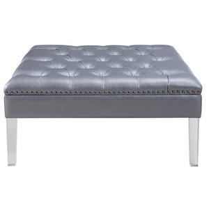 41'' Wide Faux Leather Tufted Square Cocktail Ottoman MRM4106