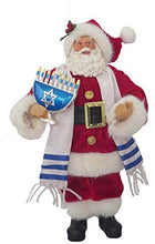Load image into Gallery viewer, Santa's Workshop 12" Hanukkah Santa, RED
