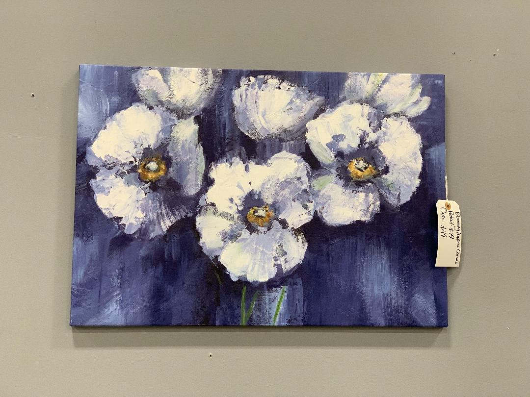 Blooming Poppies' Print on Canvas