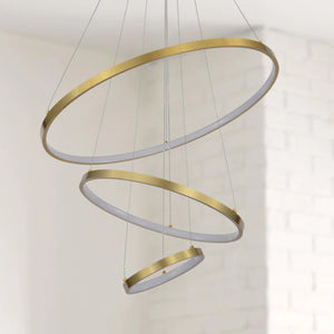 3-Light Gold Modern/Contemporary Chandelier