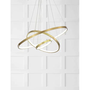 3-Light Gold Modern/Contemporary Chandelier