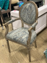 Load image into Gallery viewer, Dove Paisley Paige Round Back Armchair
