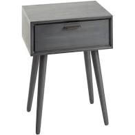 Mid Century 1 Drawer Accent Stand - Silverwood #4254