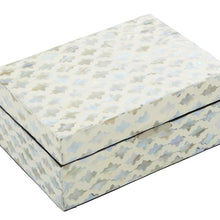 Load image into Gallery viewer, Grayson Lane  Grayson Lane Set of 2 8-in, 12-in White Coastal Box Mother of Pearl
