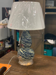 Safavieh Lighting 29-inch Color Swirls Glass Table Lamp - 17"x17"x28"