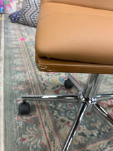 Load image into Gallery viewer, brown leather task chair

