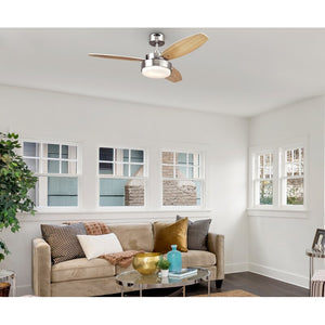 42" Corsa 3 - Blade Standard Ceiling Fan with Pull Chain and Light Kit Included MRM1128