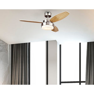 42" Corsa 3 - Blade Standard Ceiling Fan with Pull Chain and Light Kit Included MRM1128