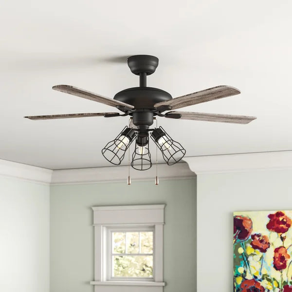 42'' Adylinn 5 - Blade Standard Ceiling Fan with Light Kit Included