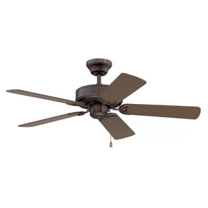 42'' Daramanivong 5 - Blade Standard Ceiling Fan with Pull Chain