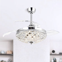 Load image into Gallery viewer, 42&#39;&#39; Edmund 3 - Blade Retractable Blades Ceiling Fan with Remote Control and Light Kit Included 1712AH
