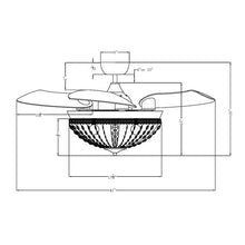 Load image into Gallery viewer, 42&#39;&#39; Edmund 3 - Blade Retractable Blades Ceiling Fan with Remote Control and Light Kit Included 1712AH
