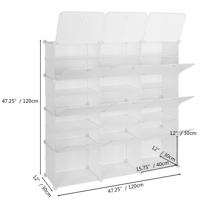 42 Pair Shoe Storage Cabinet