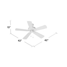 Load image into Gallery viewer, 42&#39;&#39; Raseborg 5 - Blade Standard Ceiling Fan 5048RR
