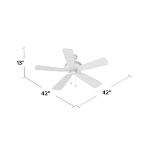 42'' Raseborg 5 - Blade Standard Ceiling Fan 5048RR