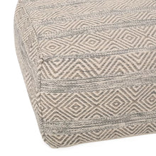 Load image into Gallery viewer, 42&#39;&#39; Wide Rectangle Geometric Pouf Ottoman
