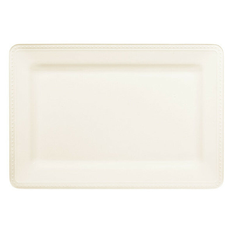 BEADED MELAMINE SERVING TRAY