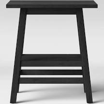 Haverhill Reclaimed Wood End Table - Black #4355