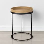 Wood & Steel Accent Table Black - Hearth & Hand™ with Magnolia #4356