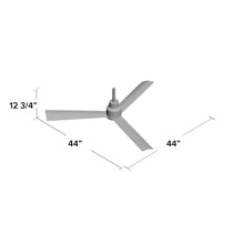 Load image into Gallery viewer, 44&#39;&#39; Simple 3 - Blade Outdoor Propeller Ceiling Fan with Remote Control

