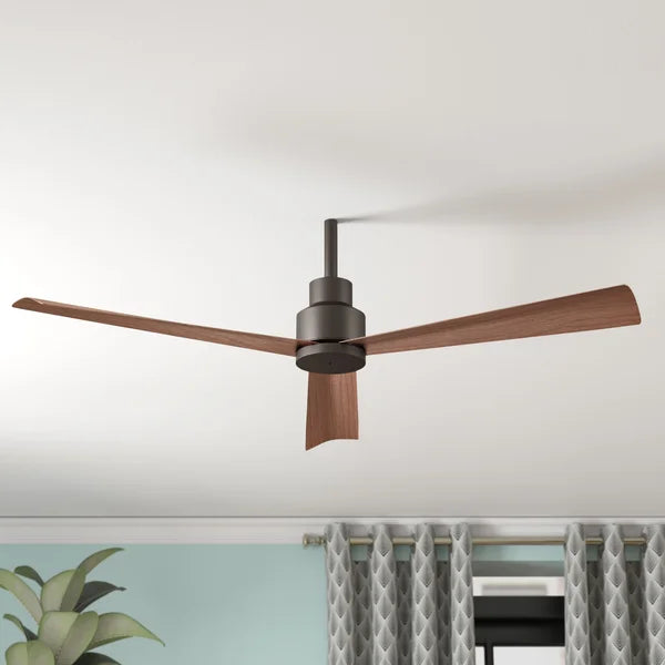 44'' Simple 3 - Blade Outdoor Propeller Ceiling Fan with Remote Control