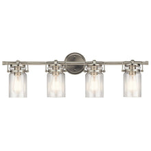 Load image into Gallery viewer, Brinley™ 4 Light Vanity Light Brushed Nickel 4040RR
