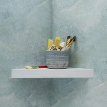 Load image into Gallery viewer, Melannco White Corner Wall Shelf 1497AH
