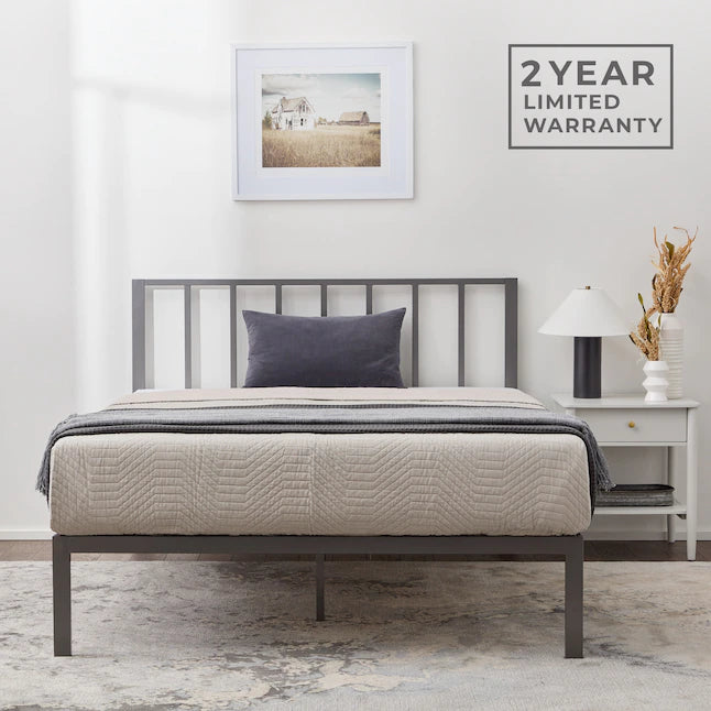 Lori Grey Queen Platform Bed