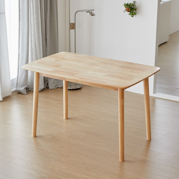 Rubberwood Solid Wood Dining Table