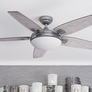 48'' Carmel 5 - Blade Standard Ceiling Fan with Remote Control and Light Kit Included MRM3992