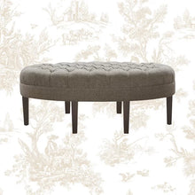 Load image into Gallery viewer, 48&#39;&#39; Wide Tufted Oval Cocktail Ottoman
