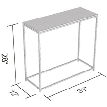 Load image into Gallery viewer, Safdie &amp; Co Glass Console Table - 31L - Black Metal #1639HW

