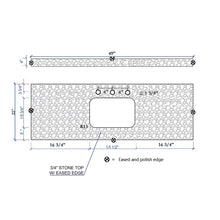 Load image into Gallery viewer, 49&#39;&#39; Single Bathroom Vanity Top with Sink
