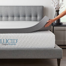 Load image into Gallery viewer, 4&quot; Bamboo Charcoal Memory Foam Mattress Topper Twin XL #1735HW
