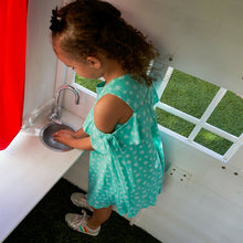 Load image into Gallery viewer, 4&#39; x 5&#39; 10&quot; Indoor/Outdoor Solid + Manufactured Wood Playhouse with Kitchen
