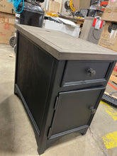 Load image into Gallery viewer, Salazar 23'' Tall End Table with Storage and Built-In Outlets
