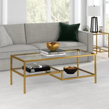 Load image into Gallery viewer, 4 Legs Coffee Table with Storage 17 x 45 x 20
