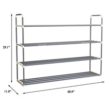 Load image into Gallery viewer, 4 Tier 24 Pair Shoe Rack MRM3339
