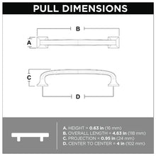 Load image into Gallery viewer, 4&quot; Center to Center Arch Pull (SET OF 6)
