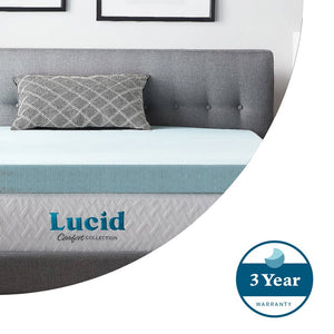 4" Mattress Topper Gel Infused Memory Foam-Twin size, 2025AH